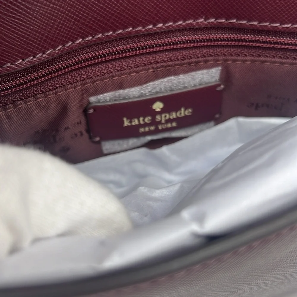 Kate Spade Sadie Envelope Crossbody Grenache
